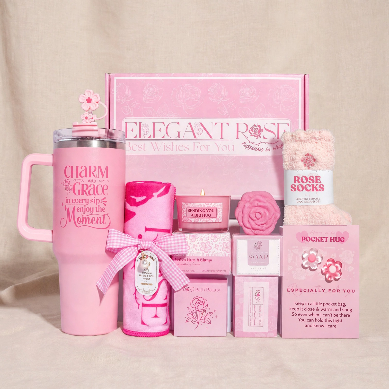 Coffret Cadeau Rose Prestige – Rituel Beauté & Détente – Image 2