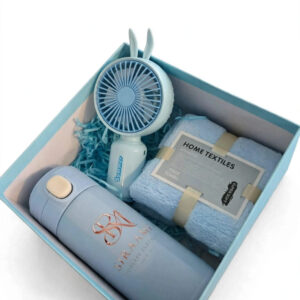 Coffret Cadeau Siraami – Bouteille, Mini Ventilateur & Serviette